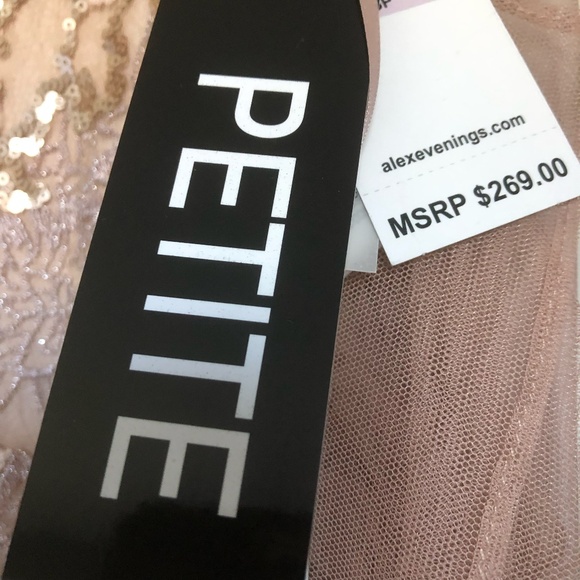 Alex Evenings Petite Emily Embroidered Fit and Flare Dress - Style #8217897 NWT - Picture 13 of 14